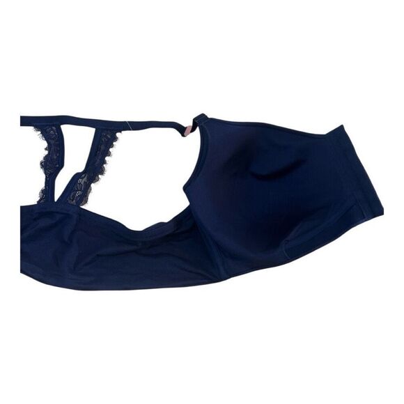 Cacique Blue Lightly Lined Full Coverage No Wire Mastectomy Collection Bra 50C - Picture 7 of 12